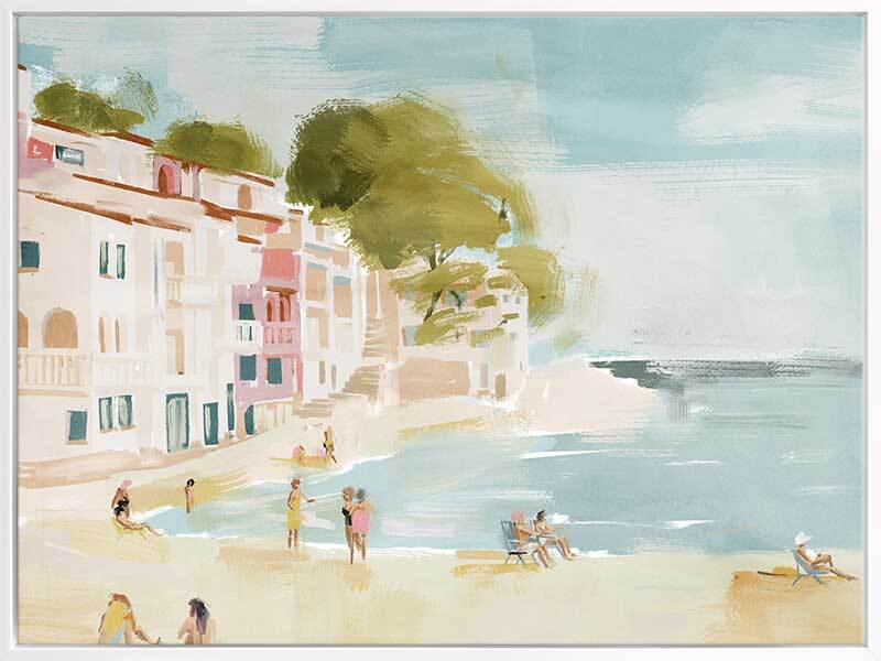 Beautiful Cassis Landscape Canvas Art Print - French Coastal Town Wall Decor for Living Room, Bedroom & Office