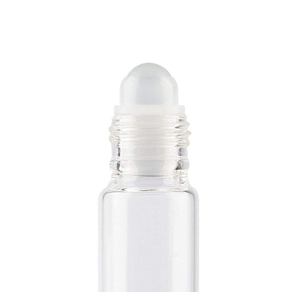 10ml Transparent Plastic Unbreakable Essential Oil Roll-on Bottles - Refillable Cosmetic Sample Containers with Roller Ball for Aromatherapy, Perfume, DIY Blends (Pack of 3) - Perfect for Travel, Home Use & Gift Giving