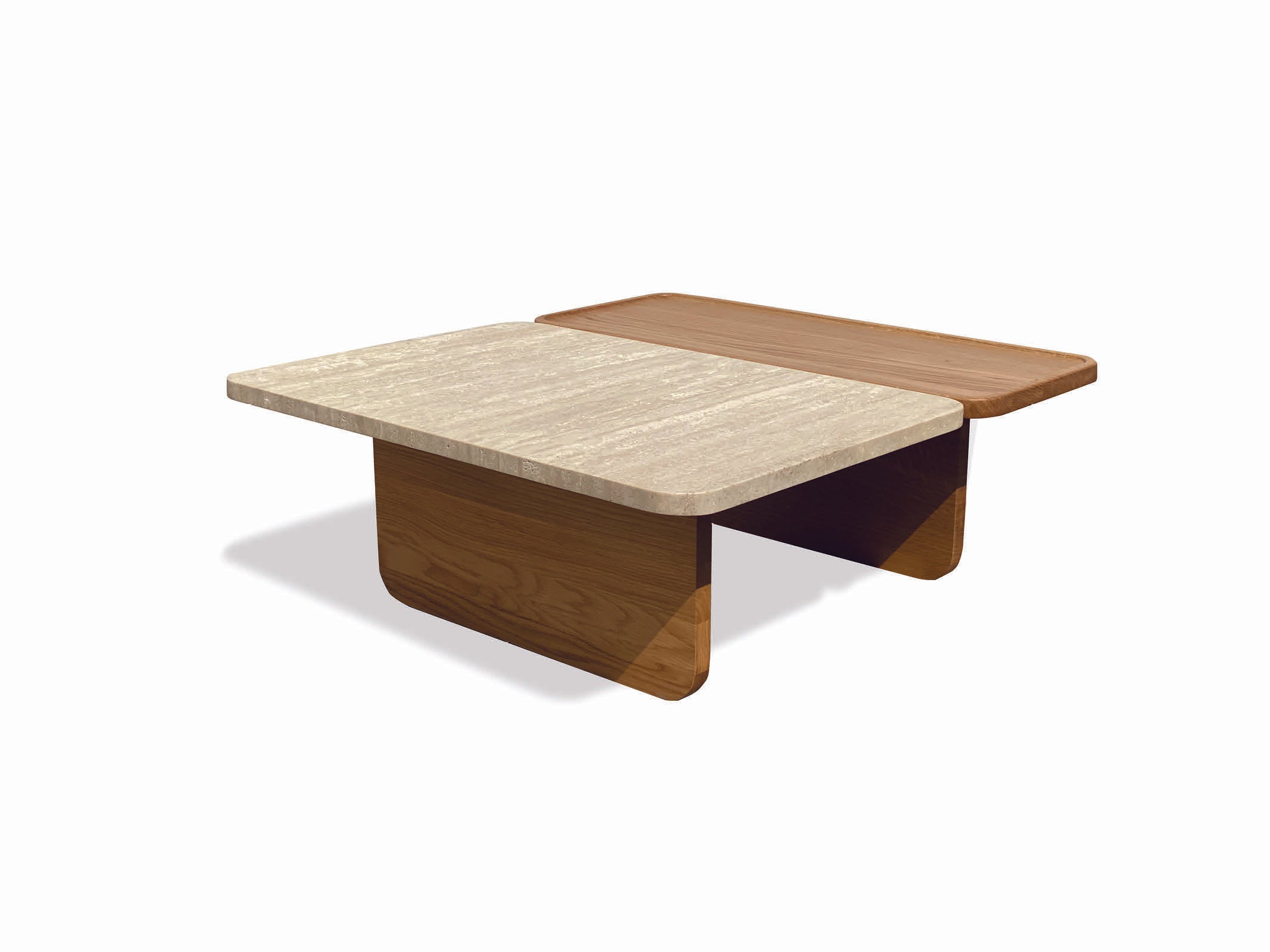 Modern Duo Coffee Table Set - 2-Piece Nesting Tables for Living Room, Sofa & Bedroom - Stylish & Space-Saving Furniture for Small Spaces