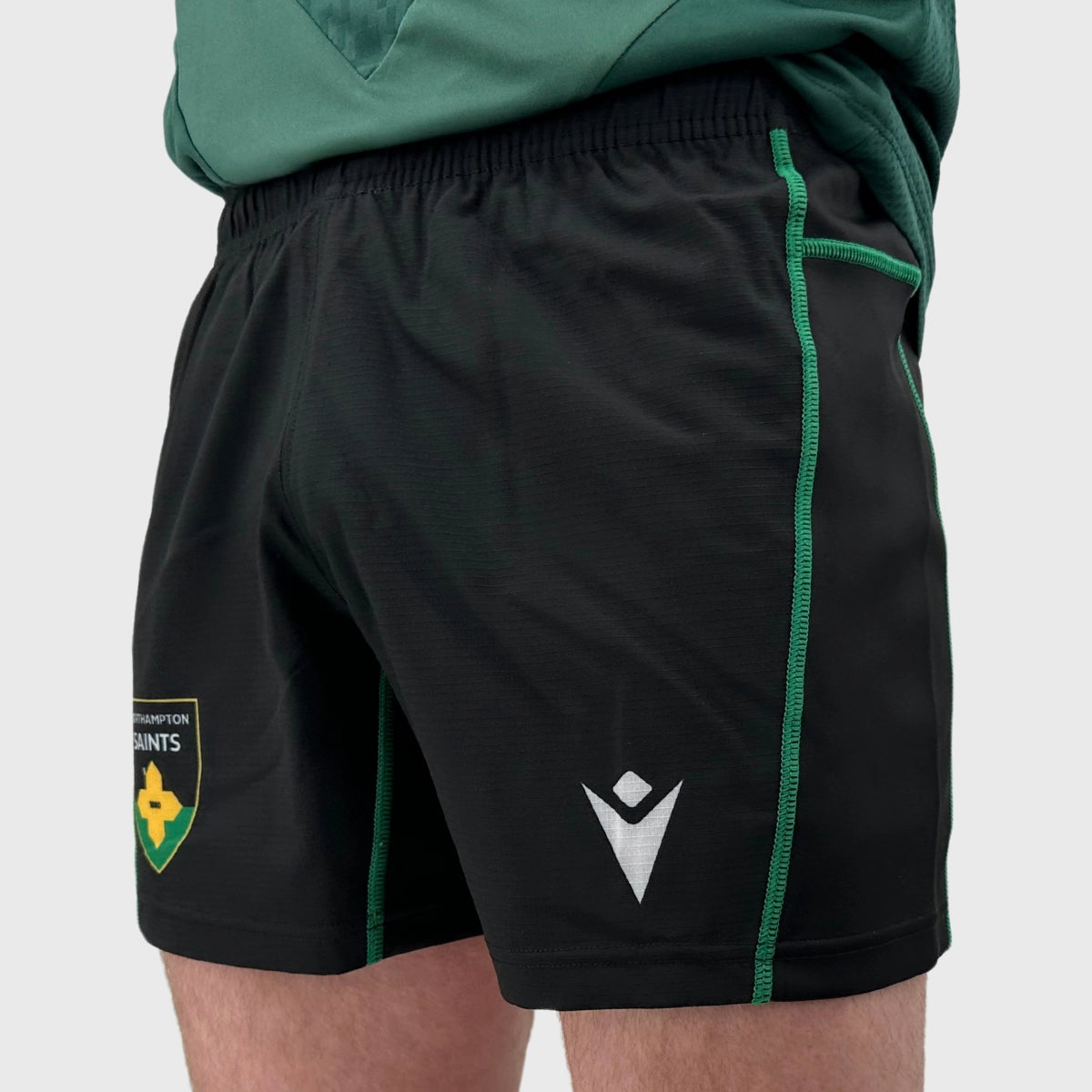 Northampton Saints 2024/25 Macron Home Rugby Shorts - Official Teamwear for Rugby Fans & Players - Perfect for Matches, Training & Casual Wear