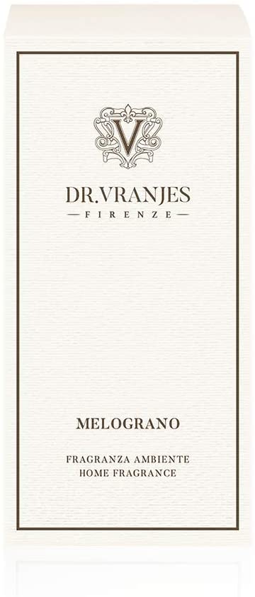Dr. Vranjes Melograno Pomegranate Scented Reed Diffuser 250ml - Luxury Home Fragrance for Living Room, Bedroom & Office Decor