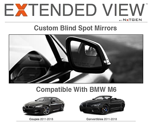 Blind Spot Mirrors for BMW M6 Convertible - Wide Angle Rear View Safety Mirrors | Perfect for Parking, Lane Changing & Safe Driving