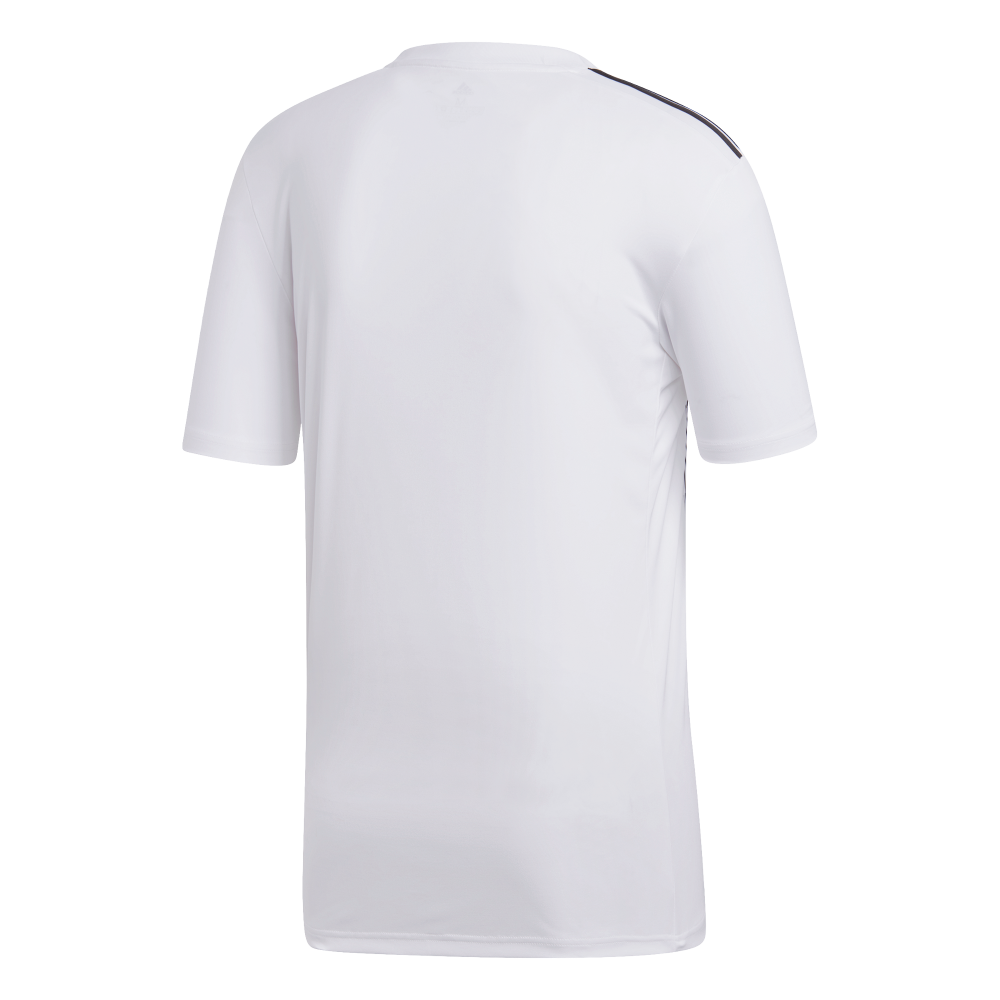 Adidas Men's Striped 19 Soccer Jersey - White/Black - Breathable Performance Shirt for Training & Match Play