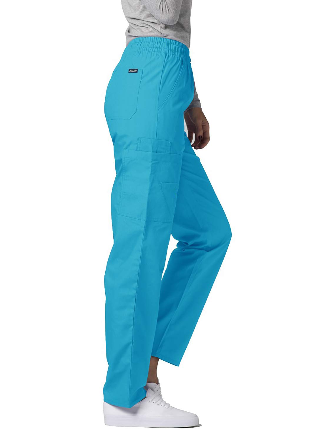 Adar Women's Universal Tapered Cargo Scrub Pants - Comfortable Medical Uniform for Nurses, Doctors & Healthcare Professionals - Perfect for Hospital Shifts, Clinical Work & Healthcare Settings