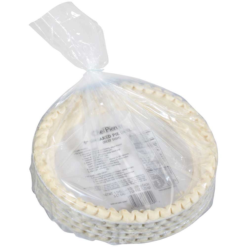 Sara Lee Chef Pierre 9-Inch Unbaked Lard Shortening Pie Shells - Pack of 20 | Perfect for Homemade Pies, Quiches, and Holiday Baking