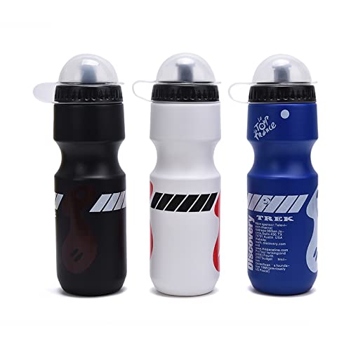 750ML Bike Water Bottle - Lightweight & Leak-Proof Cycling Water Bottle for Mountain/Road Bikes | Durable Outdoor Sports Bottle with Holder | Perfect for Cycling, Hiking & Gym Workouts (Grey)