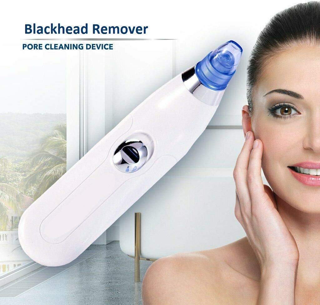 VAVSU 4-in-1 Electric Blackhead Remover & Pore Vacuum Cleaner | Professional Acne Pimple Extractor Tool for Face & Nose | Rechargeable Facial Skin Care Device for Deep Cleansing & Spa Treatment at Home