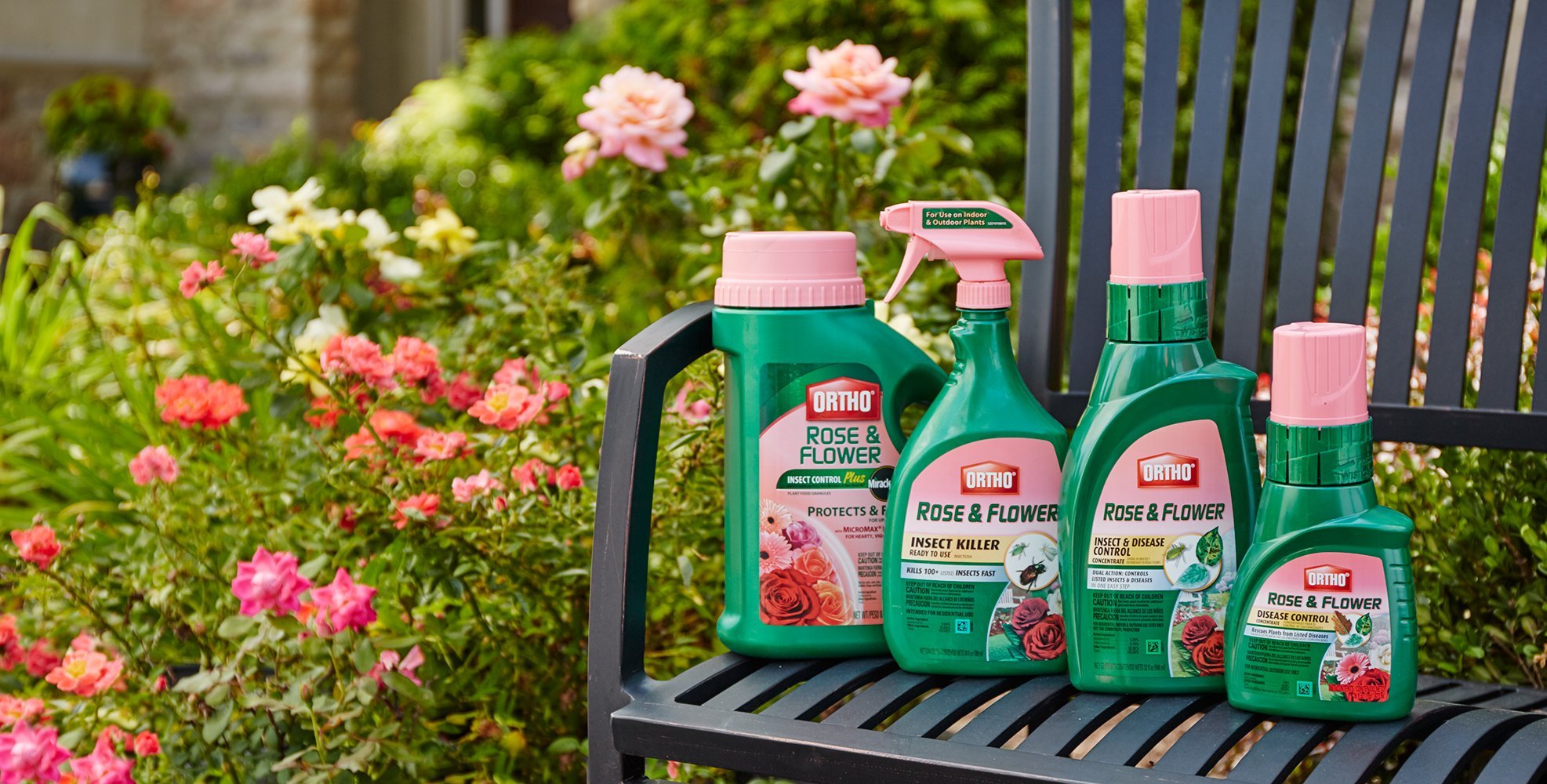 Ortho Rose & Flower Insect Killer Spray - 24 oz | Effective Pest Control for Roses, Flowers & Garden Plants | Indoor & Outdoor Use