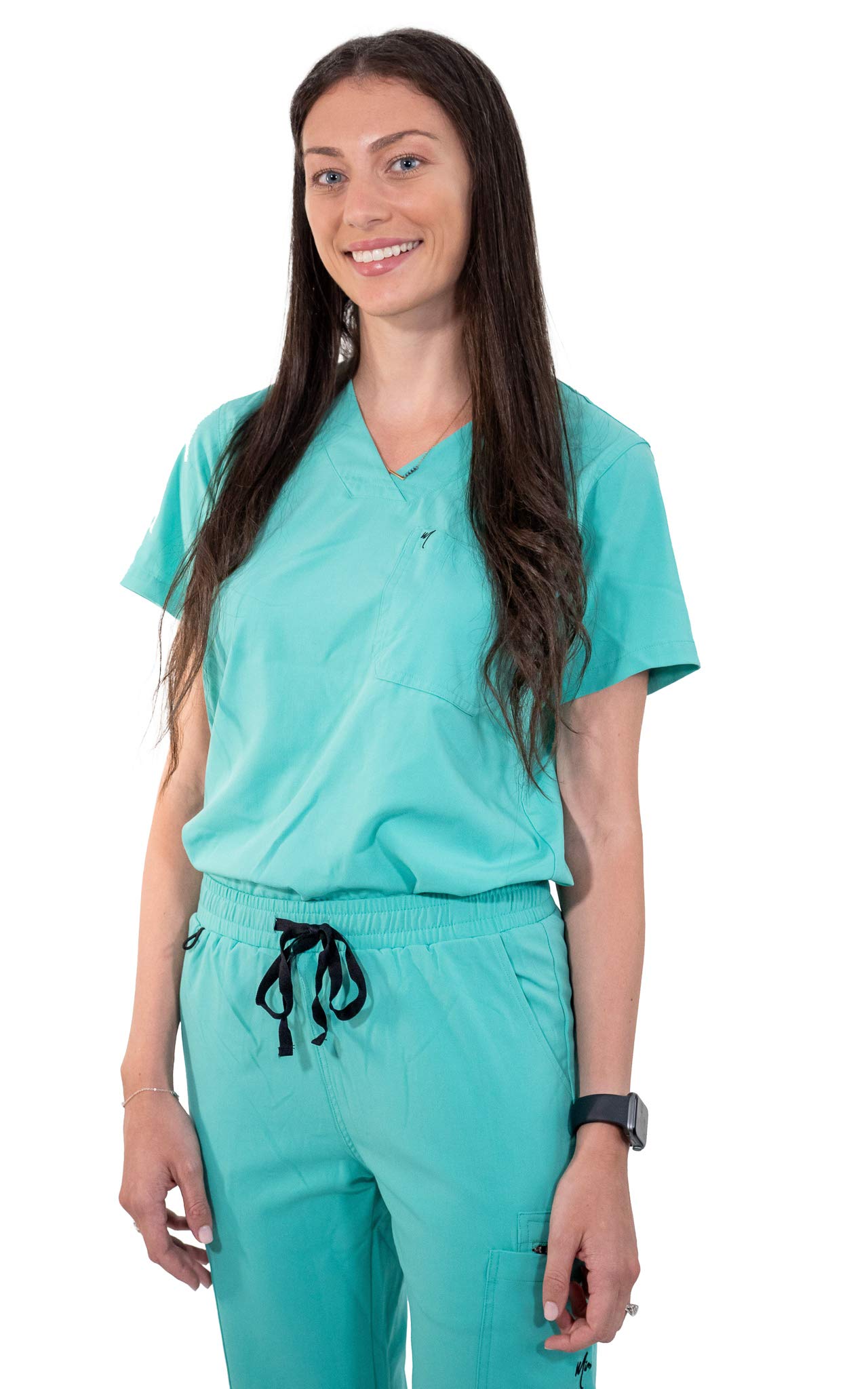 Best Women's Mim Jogger Scrub Top - Navy Blue, Black, Burgundy & Green Colors | Comfortable Medical Uniform for Nurses & Healthcare Professionals | Perfect for Hospitals, Clinics & Long Shifts