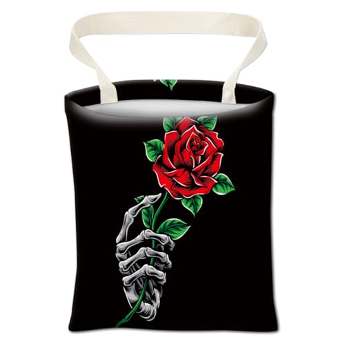 Cool Skull hand and Rose