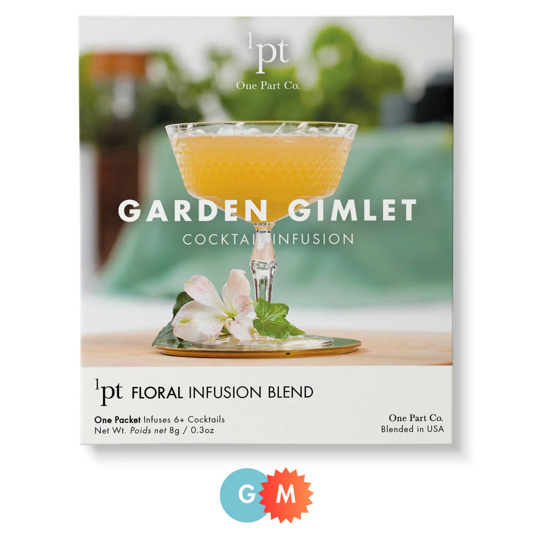 1 PT Cocktail Infusions - Garden Gimlet Flavor Cocktail Mixer for Home Bars & Parties | Perfect for Gin, Vodka & Mocktails | Great for Entertaining, Weddings & Summer Gatherings