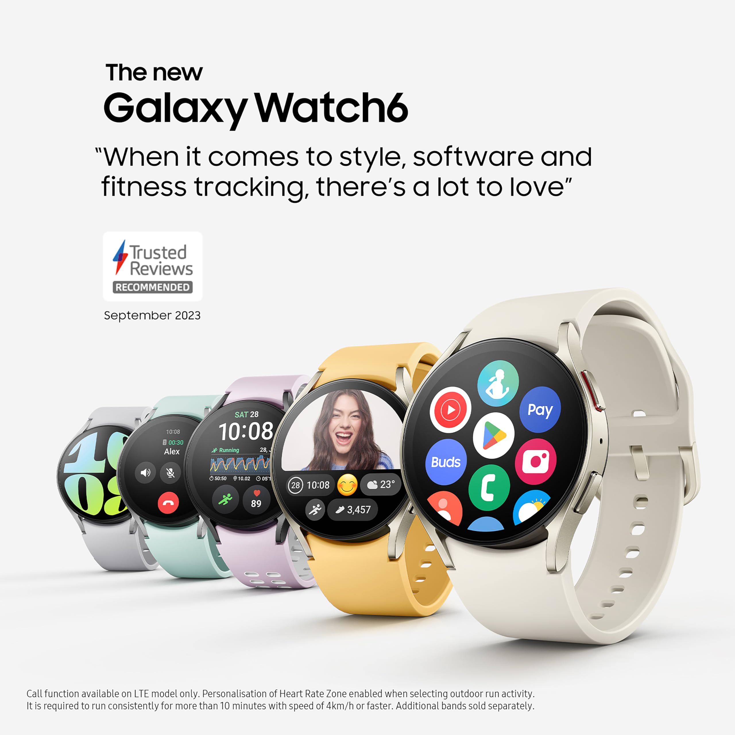 Samsung Galaxy Watch6 44mm Smartwatch - Fitness Tracker, Bluetooth, Graphite (UK) for Workouts & Daily Use