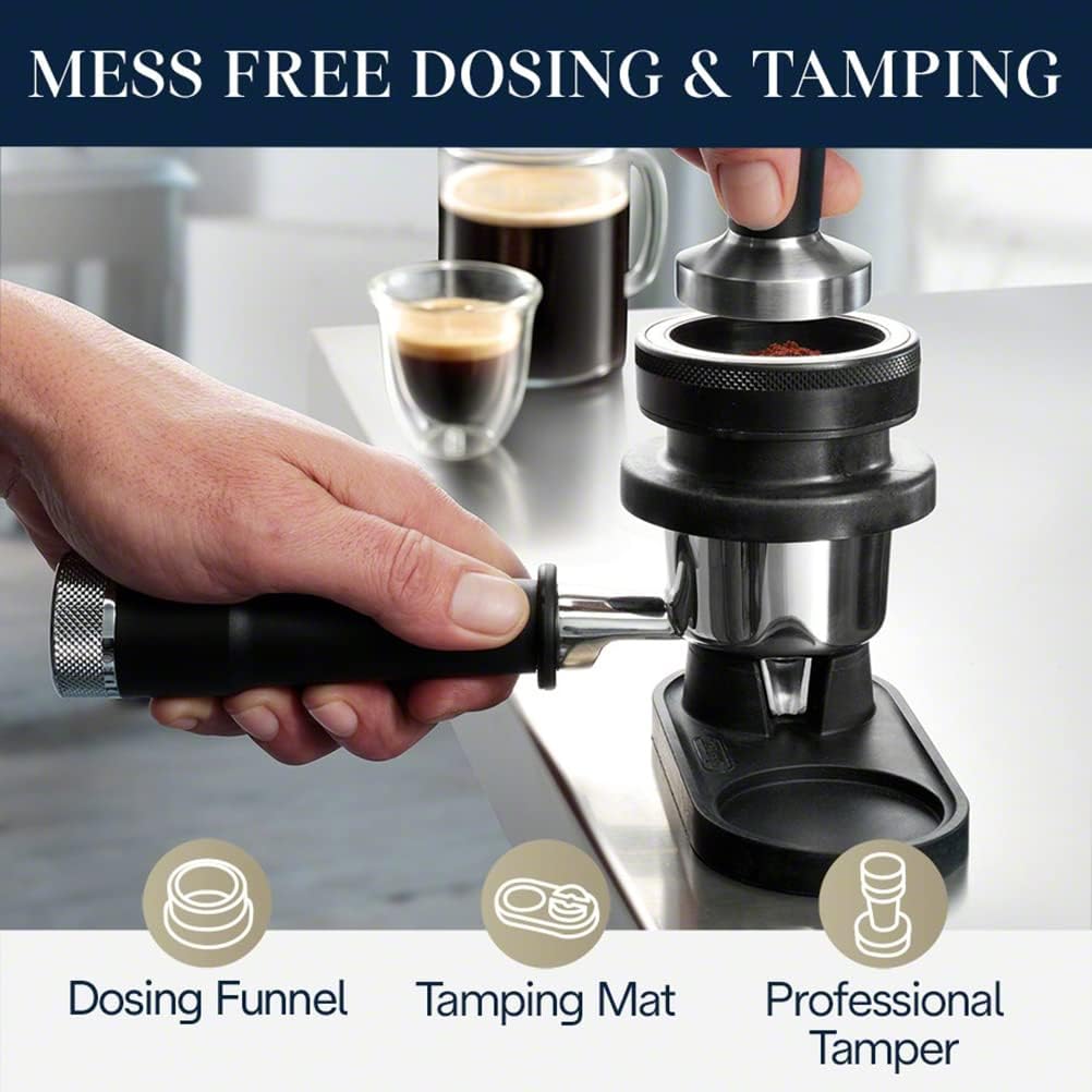 De'Longhi La Specialista Espresso Machine with Built-in Grinder & Milk Frother - 1450W Professional Barista Kit for Perfect Bean to Cup Coffee & Cappuccino | Includes Eco Descaler Set (2 Bottles) | Ideal for Home Coffee Bars & Entertaining Guests