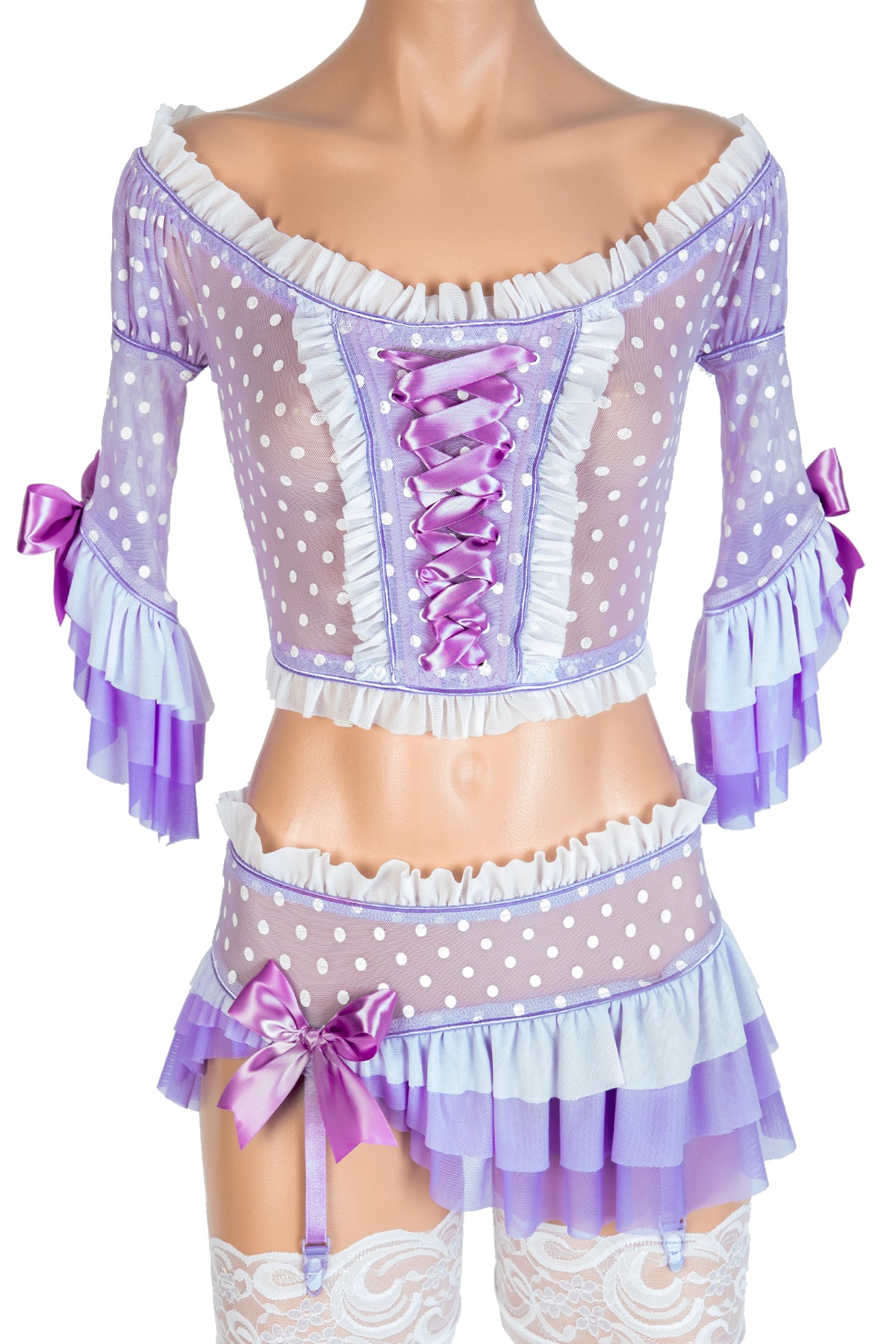 Chantilly Cream Blouse with Blender Ruffles - Elegant Women's Fashion Top for Parties, Dates & Special Occasions