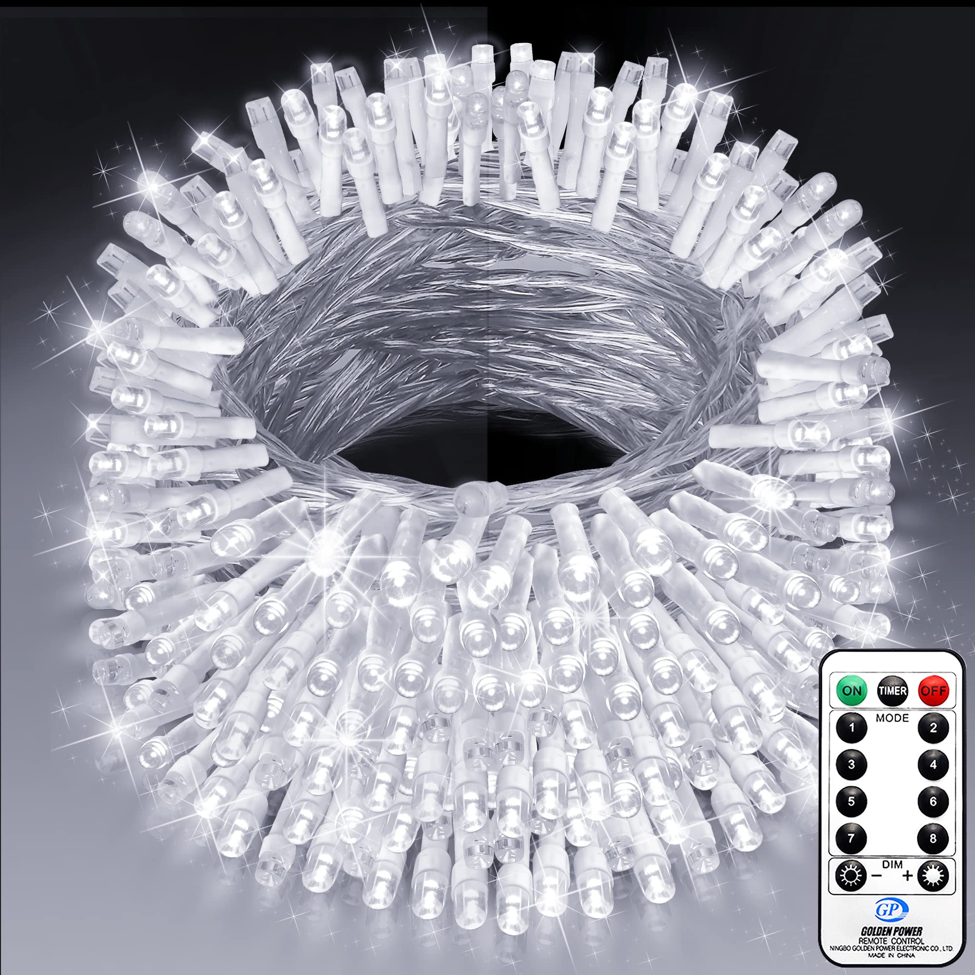 1000 LED Christmas Lights - 403 FT Super Long Outdoor Waterproof String Lights with 8 Modes & Timer - Perfect for Xmas Tree, Wedding, Holiday Party, Thanksgiving, and Indoor/Outdoor Decorations