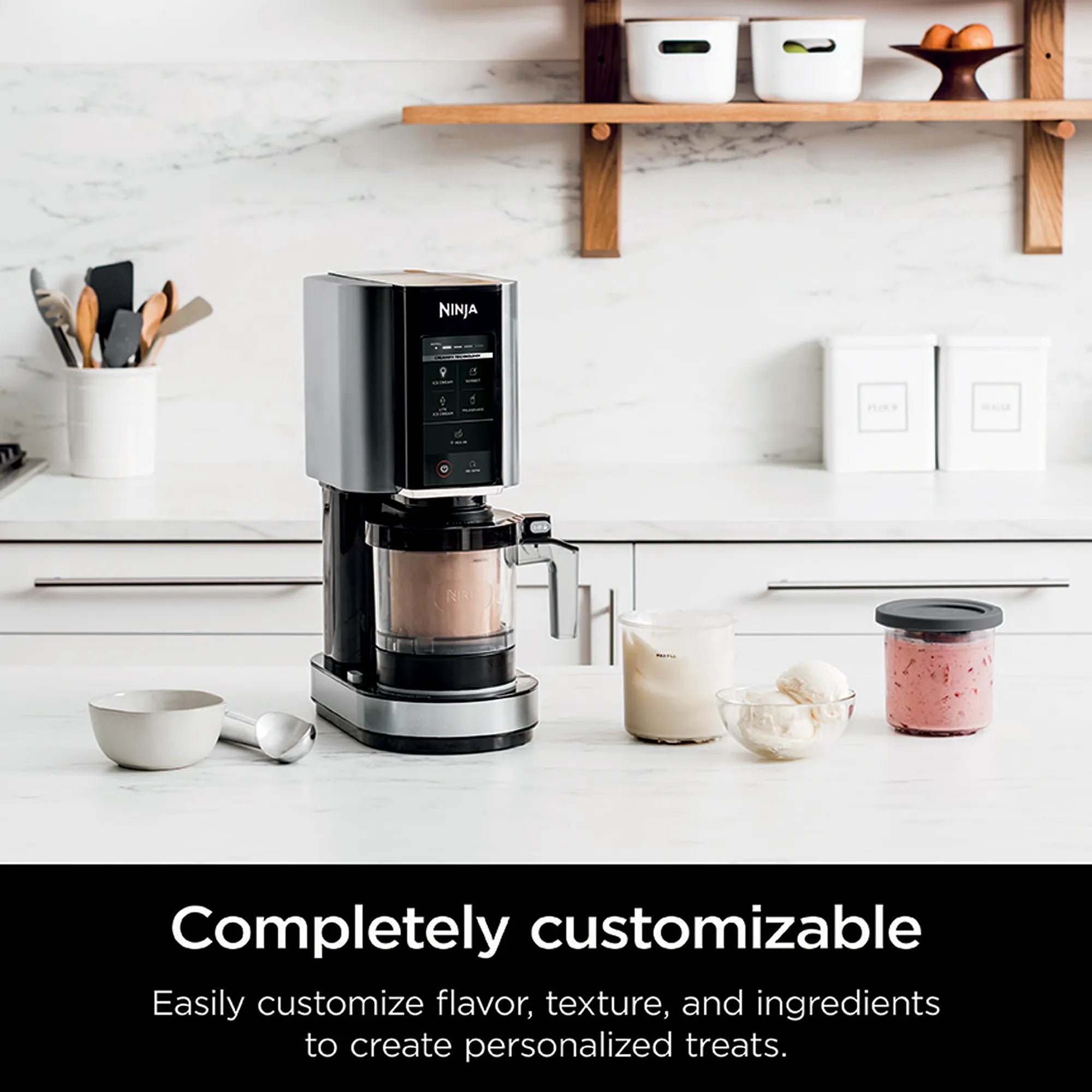 Ninja Creami Ice Cream Maker Machine - Homemade Frozen Yogurt, Gelato & Sorbet Maker with 7 One-Touch Programs - Perfect for Desserts, Parties & Healthy Treats