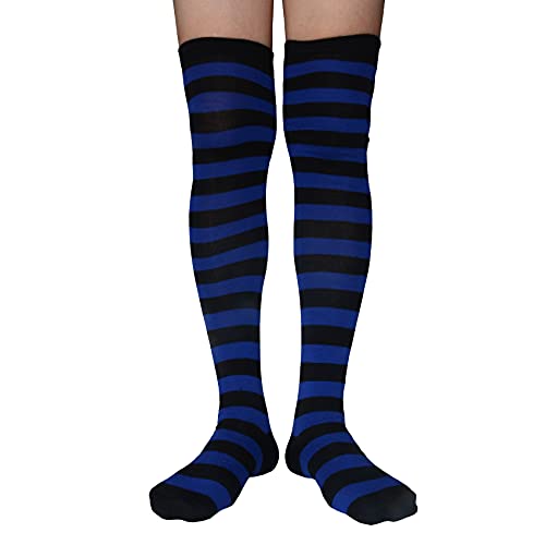 Black and Royal Blue Striped