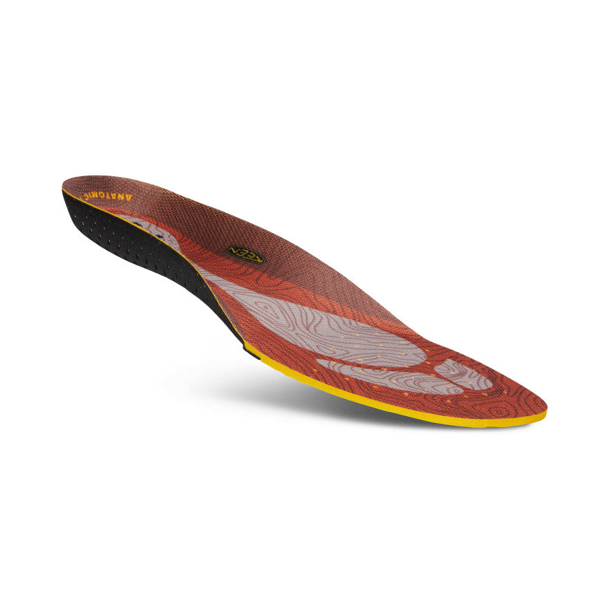 Men's K 10 Outdoor Replacement Insoles - Breathable Arch Support for Hiking & Work Boots (Burnt Orange) | All-Day Comfort for Walking, Running & Standing