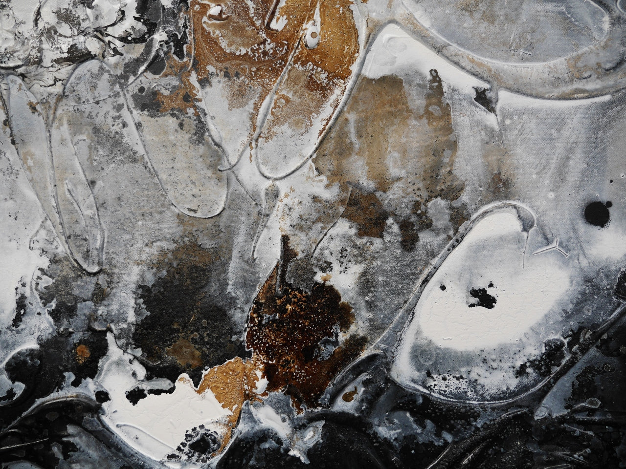 Charcoal and Ice 200cm x 80cm Textured Abstract Canvas Art - Modern Wall Decor for Living Room, Bedroom & Office