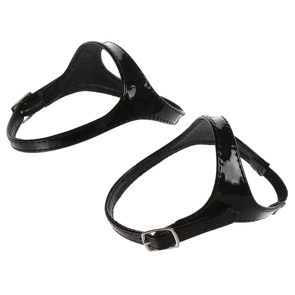 Non-Slip Shoe Straps for High Heels - Anti-Skid Lace Holder Accessories for Women (Suede Black, 7.09in/18cm) | Perfect for Securing Loose Shoelaces & Preventing Trips at Work, Parties & Special Events