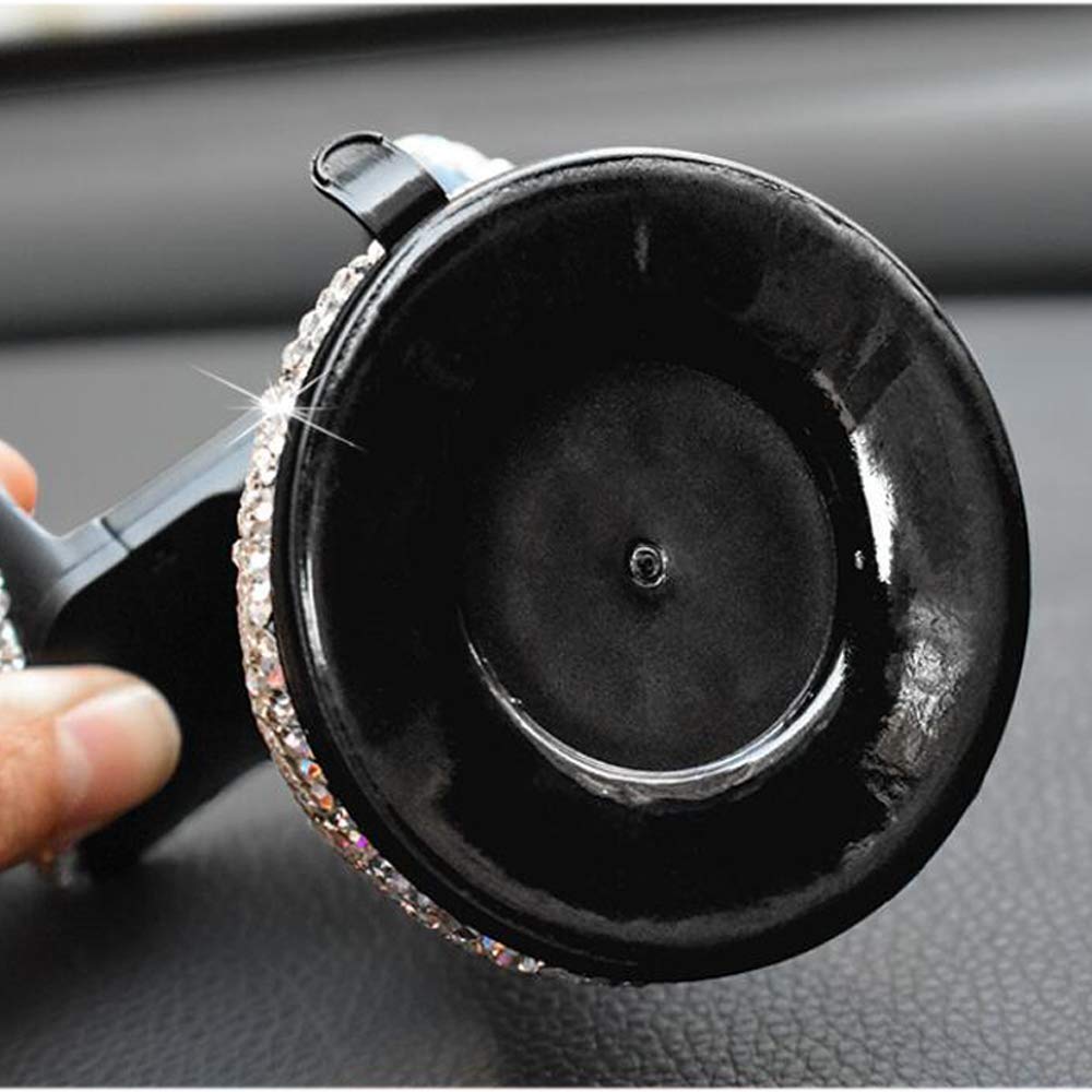 Sparkling Bling Car Phone Holder - 360° Adjustable Crystal Auto Phone Mount with Rhinestones, Universal Car Stand for Windshield, Dashboard & Air Vent | Perfect for Commuting, Road Trips & Hands-Free Driving
