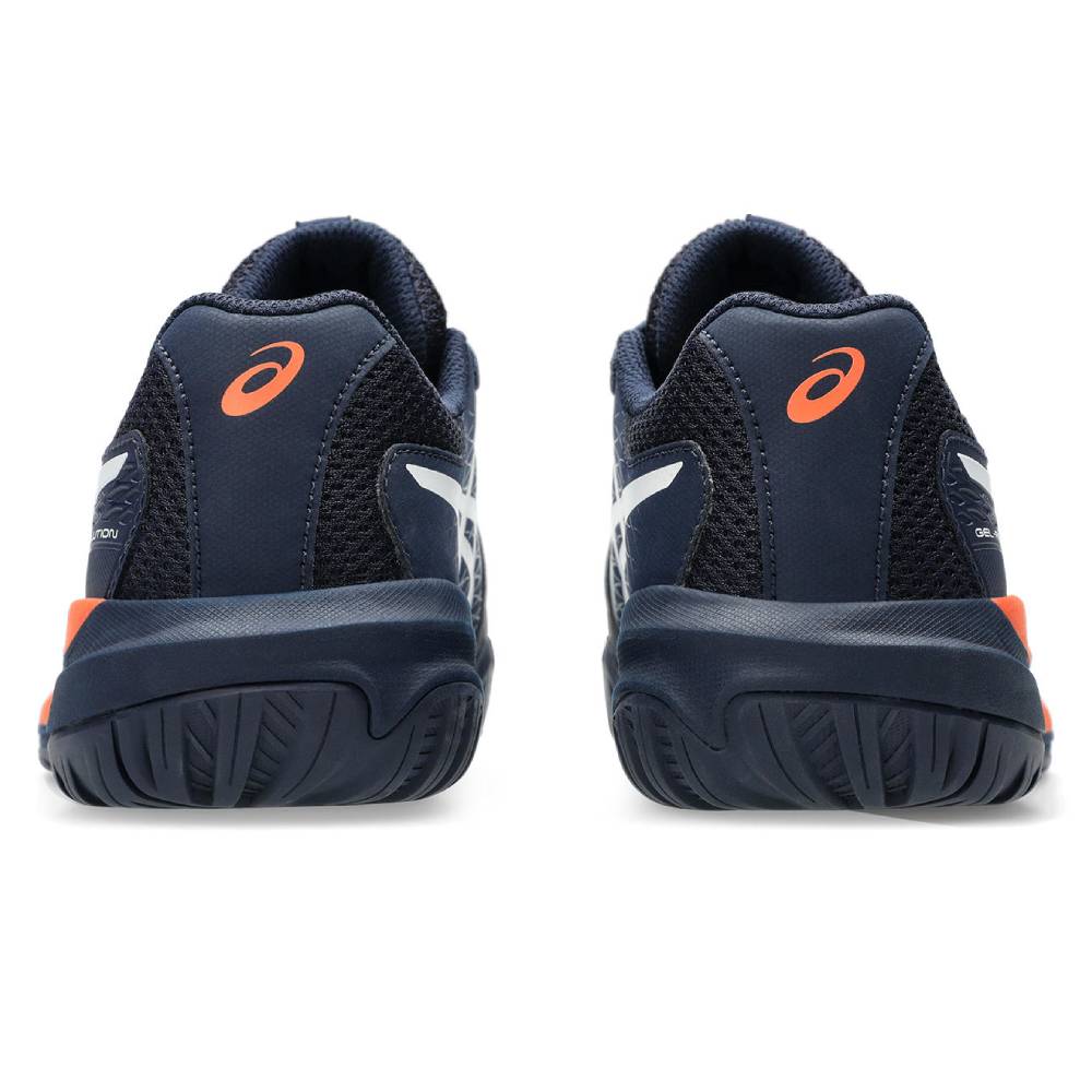 ASICS Gel Resolution X GS Junior Tennis Shoes for Kids - Midnight/White - Lightweight & Durable for Court Performance - Perfect for Junior Tennis Matches & Training