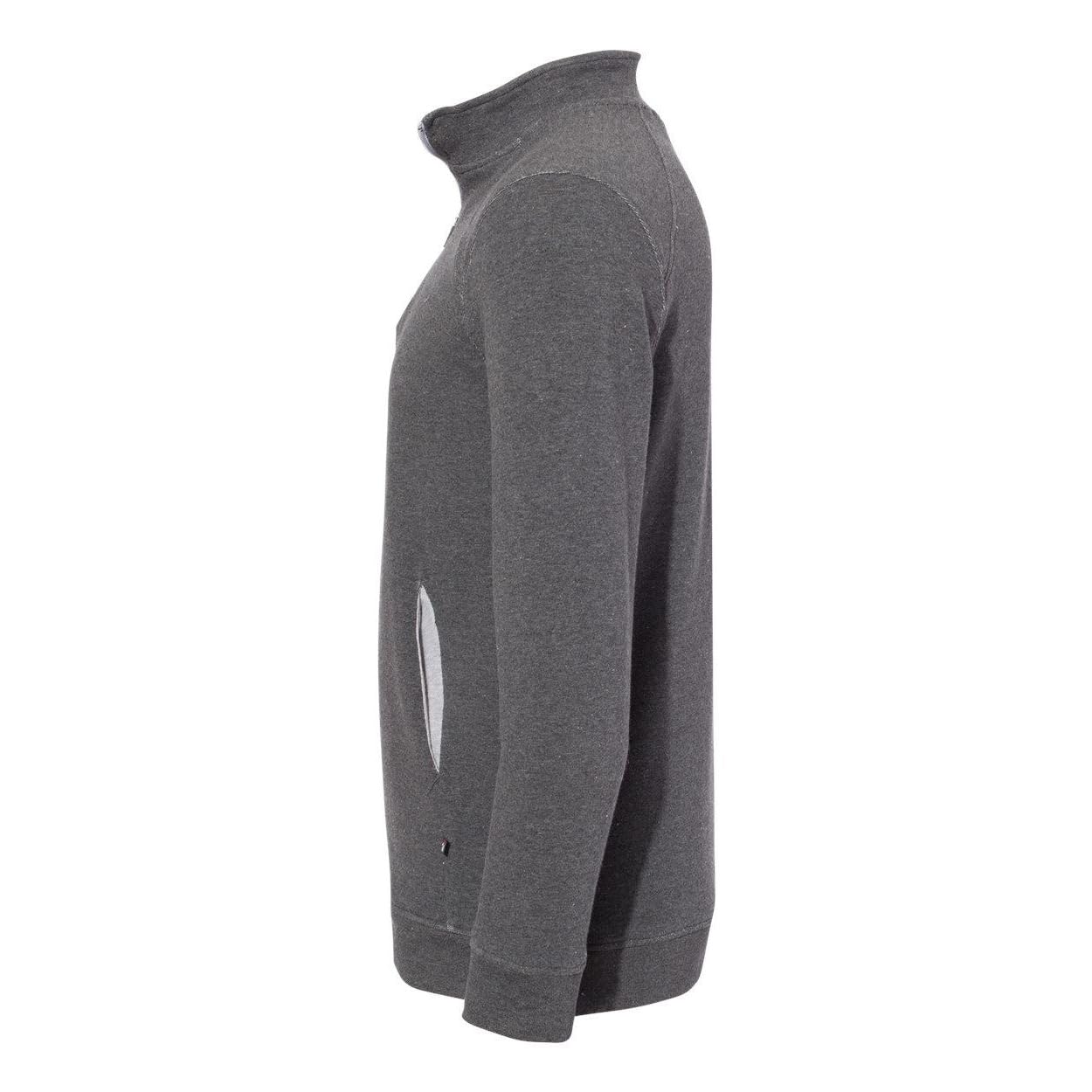 Badger Sports Fusion Hood Carbon Heather/Red Small - Lightweight Athletic Hoodie for Running, Gym & Outdoor Activities