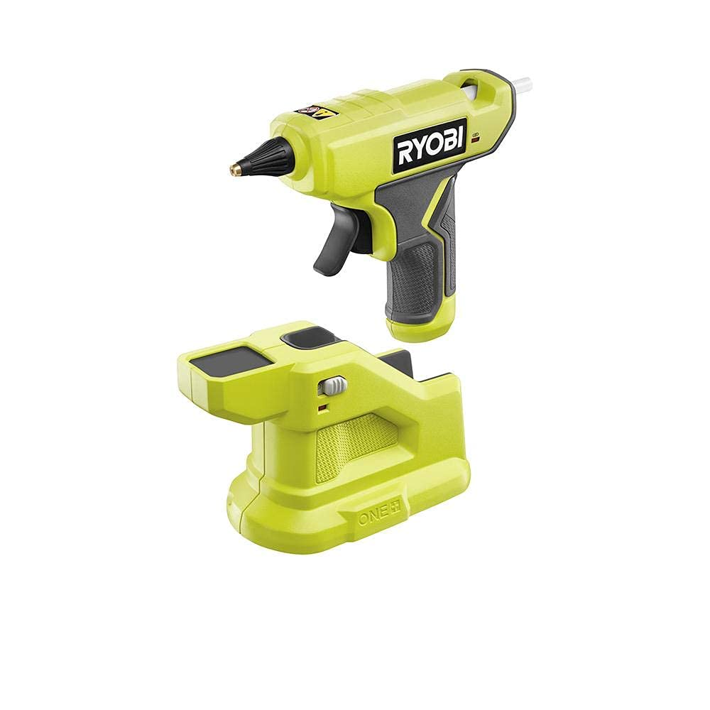 Renewed Ryobi P306 18V Cordless Glue Gun Kit with 2 Batteries & Charger - Compact & Powerful for DIY Projects, Home Repairs, and Crafting
