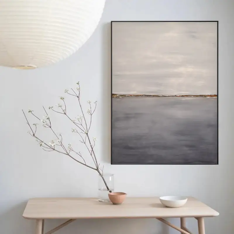 Abstract Painting #AB 012 - Modern Wall Art for Living Room, Bedroom & Office Decor | Large Canvas Artwork | Handmade Contemporary Art