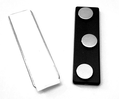 200 Sets Super Strong 2-Piece Triple Magnet Fastener with Easy Peel Tab - Heavy Duty Adhesive Backing for Name Tags, ID Badges & Security Cards - Ideal for Office, Events & Conferences