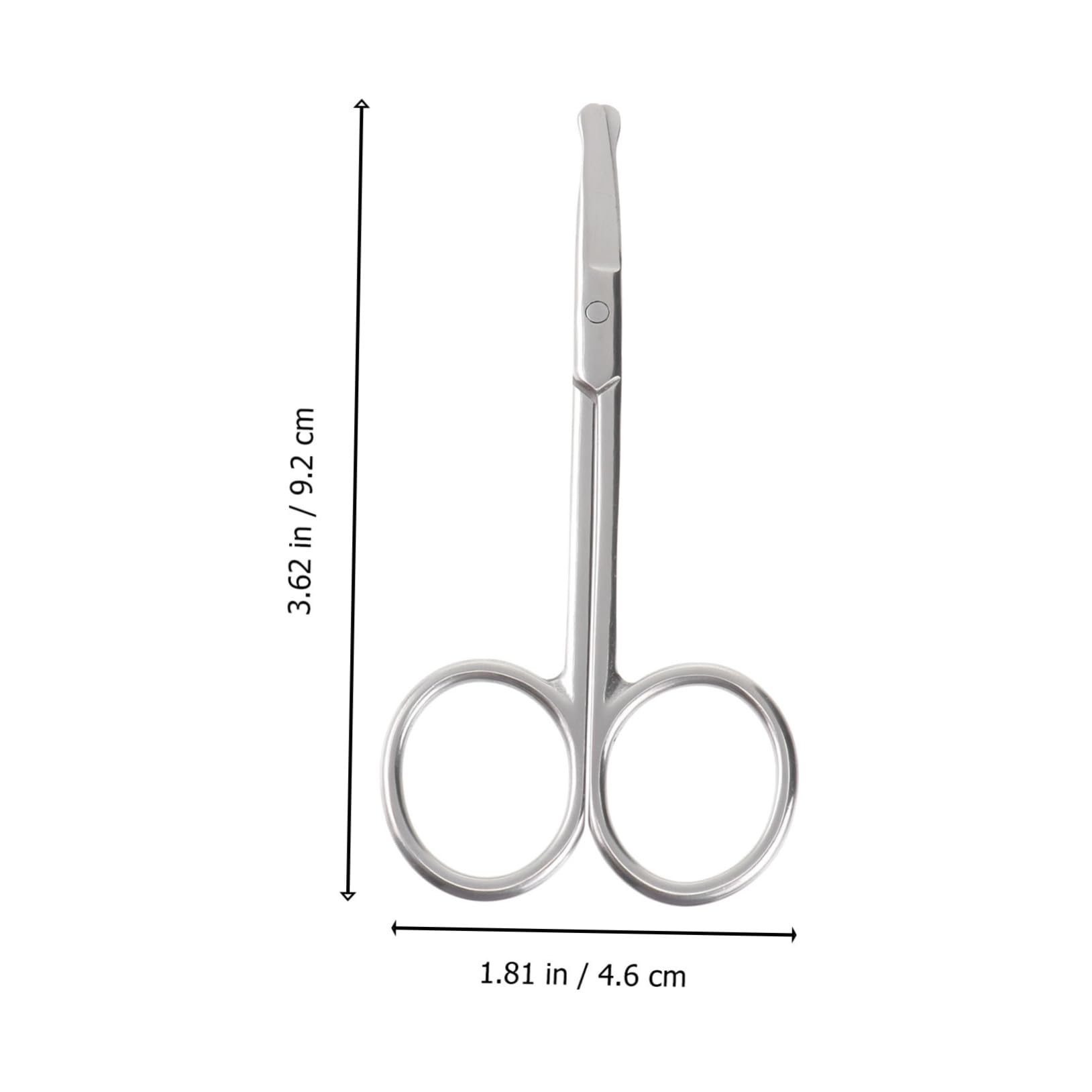 2Pcs Eyebrow & Nose Hair Trimmer Scissors Set - Stainless Steel Facial Grooming Tools for Eyebrow Shaping, Mustache & Vibrissa Trimming - Perfect for Home & Travel Beauty Care