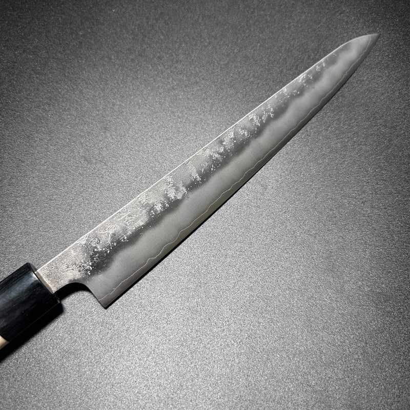 Tsunehisa Ginsan #3 Nashiji 240mm Sujihiki Slicing Knife - Magnolia Wood Wa Handle - Japanese Chef Knife for Sushi, Sashimi & Meat Cutting - Professional Kitchen & Home Cooking Essential