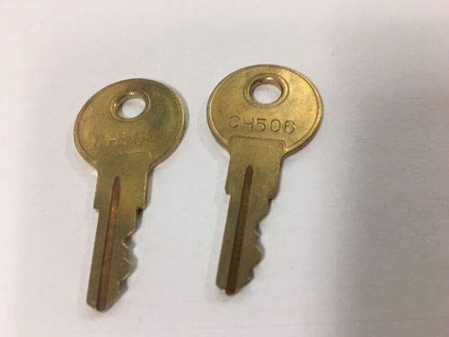 2 Pack CH506 RV Compartment Lock Keys - Heavy Duty Truck Tool Box Keys, Cargo Storage Keys for RV, Trailer, Camper & Vehicle Storage Solutions