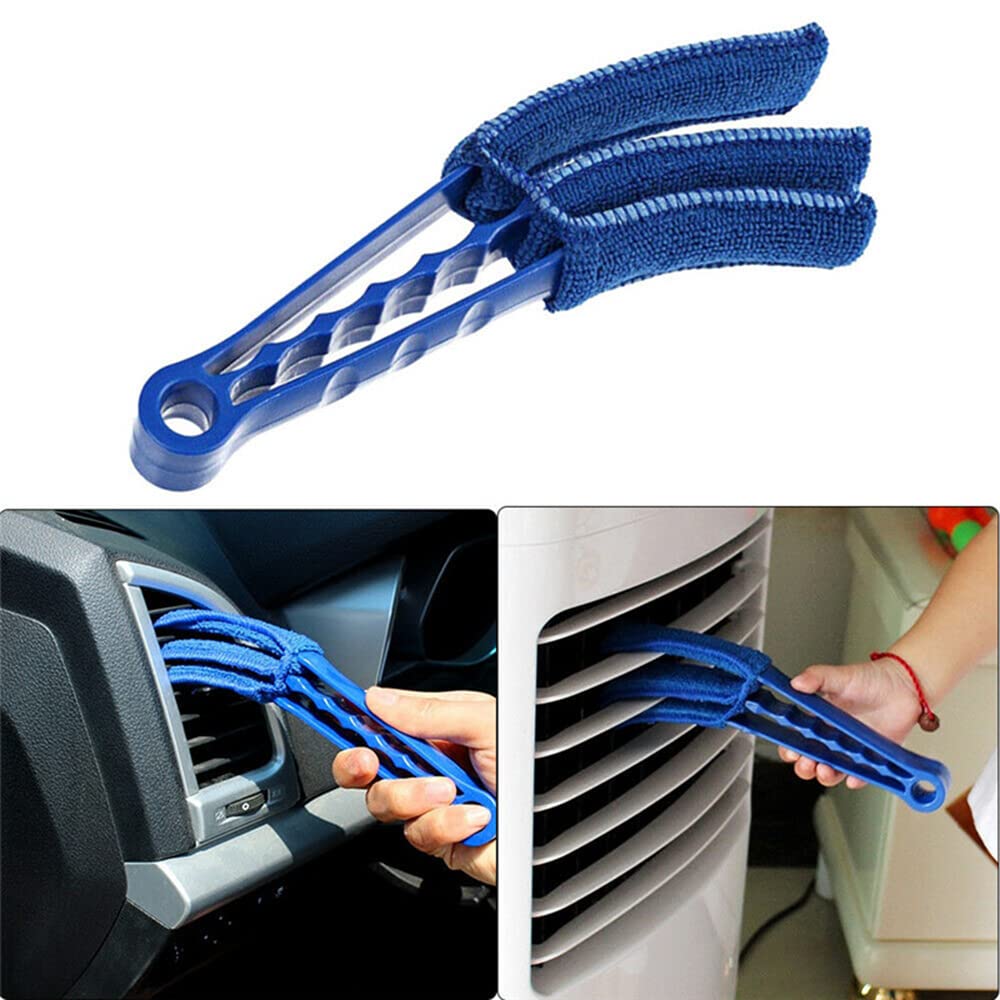 Venetian Blind Cleaner Tool - Removable Fabric Window Duster for Shutters, Vents & AC Units | Dust Collector Cleaning Brush (Green) | Perfect for Home, Office & RV Window Maintenance