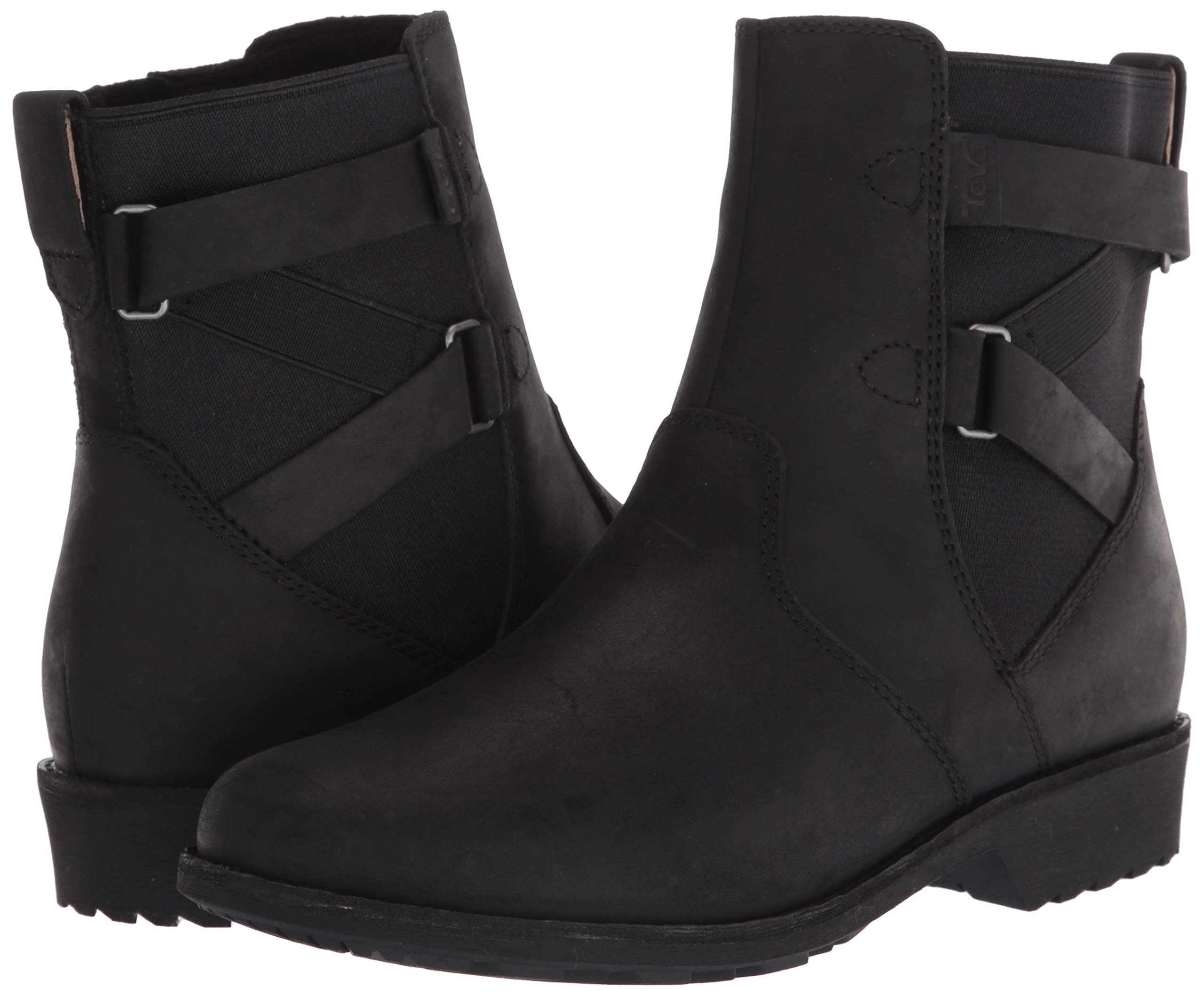 Teva Women's Ellery Waterproof Ankle Boots - Hiking, Outdoor & Rain Boots for Women - Comfortable & Stylish for Walking, Travel & Wet Weather