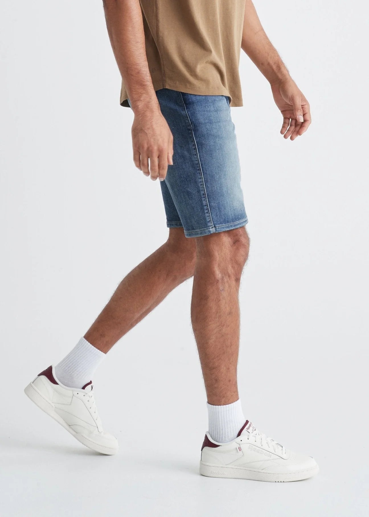 Duer Performance Denim Shorts for Men - Stretch Comfort & Durable Fit - Perfect for Gym, Running, and Casual Wear
