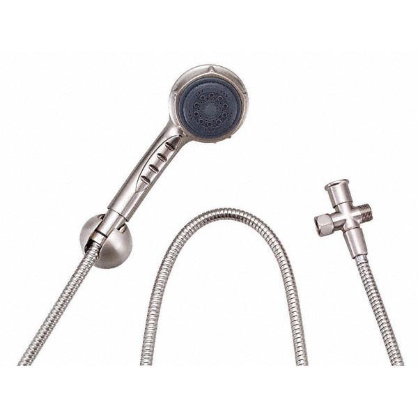 Danze Brushed Nickel Multi-Function Handheld Shower Head Kit with 6 Spray Modes - Perfect for Bathroom, Spa, and Massage Use