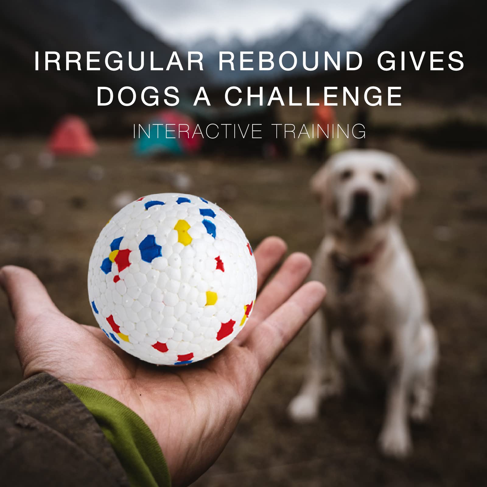 Indestructible Dog Ball Toys for Aggressive Chewers - Durable TPR Rubber Chew Toy, Floating & Bouncy Fetch Ball for Large Dogs - Perfect for Water Play, Outdoor Fetch Games & Power Chewers