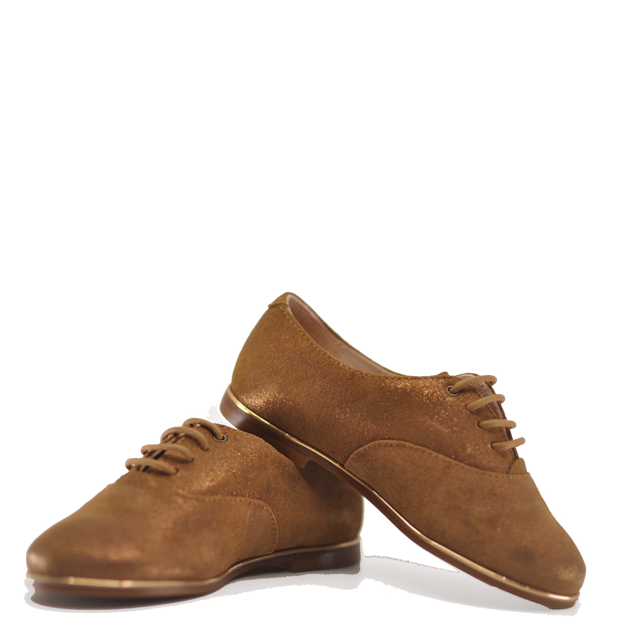 Beberlis Bronze Shimmer Leather Derby Shoes for Men - Stylish Formal & Casual Dress Shoes for Office, Wedding & Business Events