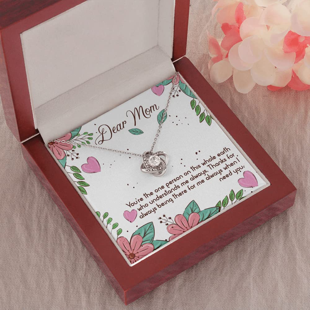 Beautiful Heart Pendant Necklace for Mom - Thoughtful Birthday, Mother's Day Gift from Son or Daughter - Perfect for Special Occasions & Everyday Wear