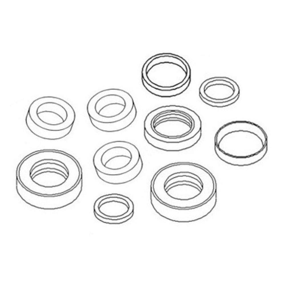 RAParts Apron Bowl Cylinder Seal Kit 15050409 - Compatible with Terex S24, TS14, TS14B, TS14C, TS18A, TS24 - Heavy-Duty Replacement for Terex Scraper Parts - Ideal for Construction & Earthmoving Equipment Maintenance