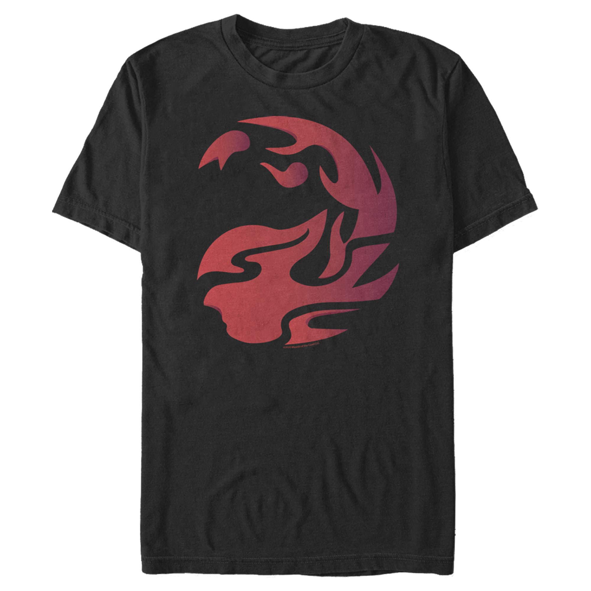 Men's Magic: The Gathering Mana Fireball Symbol Graphic T-Shirt | Geek Gaming Apparel for MTG Fans | Perfect for Game Nights & Conventions