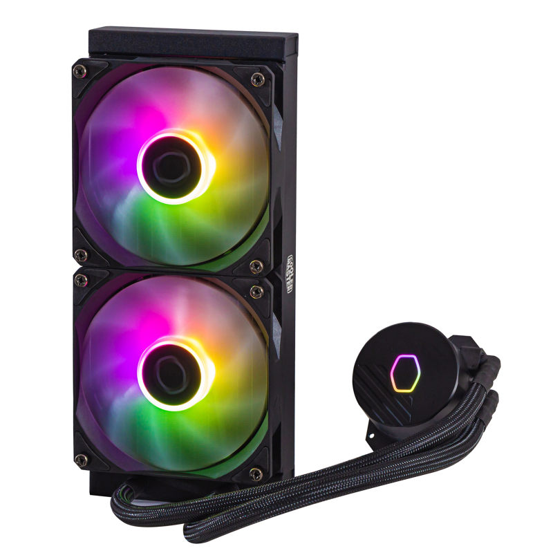 Cooler Master MLW D24M A18PZ R1 CM MASTERLIQUID 240L CORE ARGB CPU Liquid Cooler - High Performance PC Cooling for Gaming & Overclocking