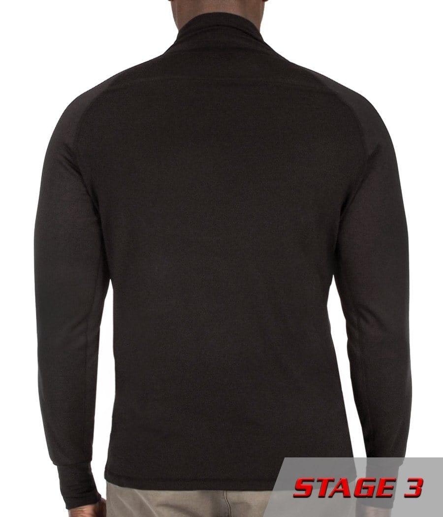 Equinoxx Stage 3 Ultra Thermal Mock Neck Shirt - Lightweight Warmth Like a Winter Coat Without Bulk | Perfect for Outdoor Activities, Hiking & Cold Weather Layering