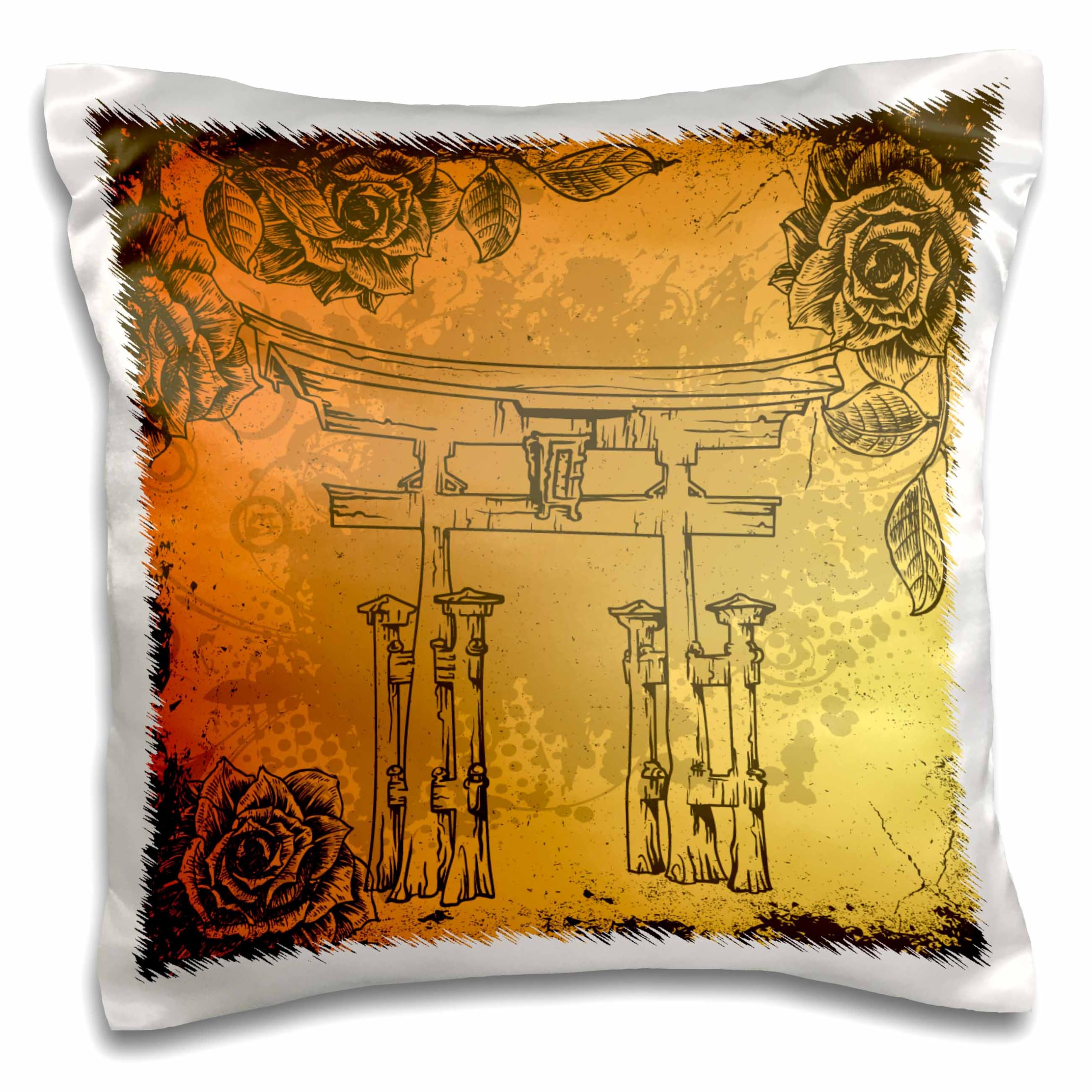 3D Rose Floral Pillowcases Set of 2 - Soft Decorative Pillow Covers for Bedroom, Living Room, Sofa - PC_116374_1