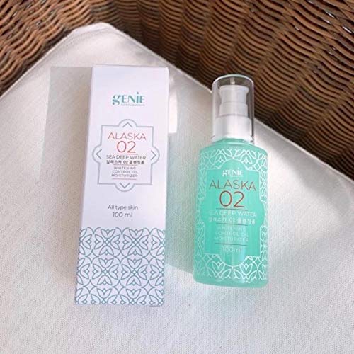 Genie Alaska O2 Cleansing Foam - Moisturizing Face Wash for All Skin Types, Paraben & Silicone Free, Exfoliating & Brightening Facial Cleanser 100ml - Perfect for Daily Skincare Routine & Gentle Makeup Removal