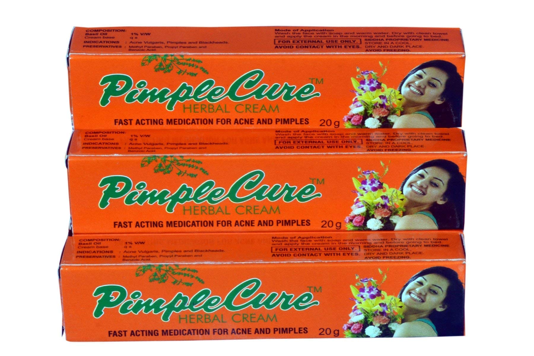 Best Pimple Cure Anti-Acne Herbal Cream - Pack of 3 for Clear Skin | Natural Treatment for Face & Body Breakouts | Perfect for Teens & Adults with Oily or Sensitive Skin