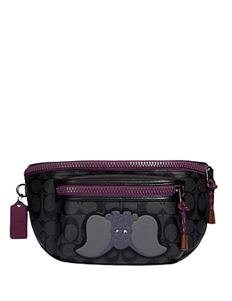 Coach Disney X Terrain Signature Print Dumbo Belt Bag - Crossbody Fanny Pack for Women, Fashionable & Functional for Travel, Shopping, and Everyday Use