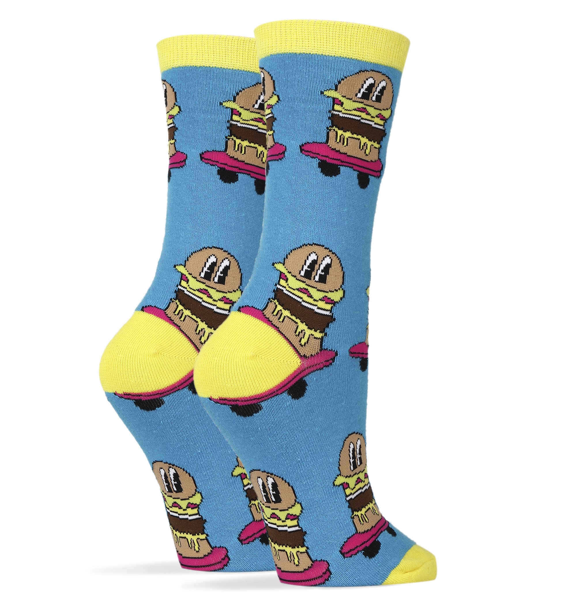 Funny Women's Novelty Food Fruit Crew Socks with Sayings | Cute Cotton Crazy Socks for Shoe Size 5-10 | Perfect Gift for Food Lovers & Sock Enthusiasts | Great for Casual Wear, Gifts & Themed Parties