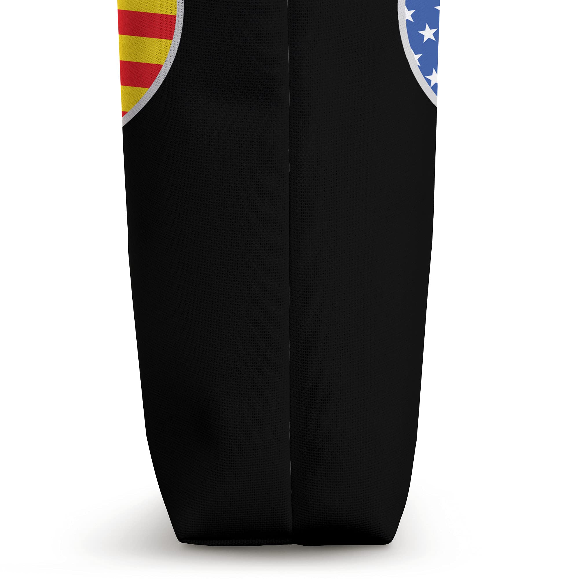 Vietnamese American Flag Tote Bag - USA South Vietnam Heart Design - Patriotic & Stylish for Shopping, Travel & Everyday Use